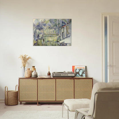 Mill on the River - Paul Cézanne Brushed Aluminum Print - 70x100 cm / 28x40 inches | Paul Cézanne Aluminum Print | Paul Cézanne Prints