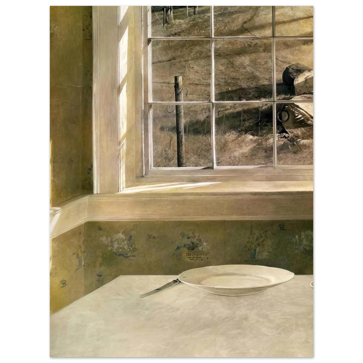Andrew Wyeth - GROUNDHOG DAY Wall Art - 21x29.7 cm / 8x12" - Fine Art Poster - -
