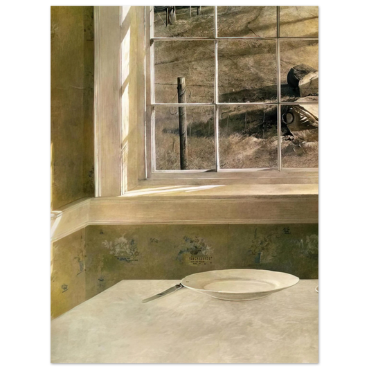 Andrew Wyeth - GROUNDHOG DAY Wall Art - 21x29.7 cm / 8x12" - Fine Art Poster - -