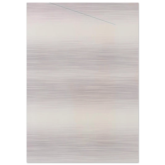 Blue Line - Robert Ryman Brushed Aluminum Print - 70x100 cm / 28x40 inches | Robert Ryman Aluminum Print | Robert Ryman Prints