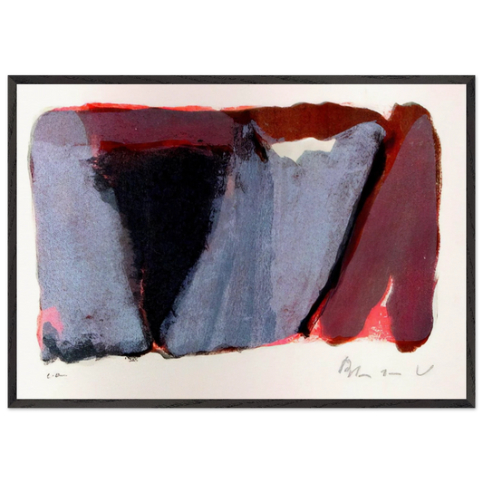 Untitled - 1979 N5 - Bram van Velde Framed Art Print – Black Wooden Frame - Default Title - -Framed Art Print