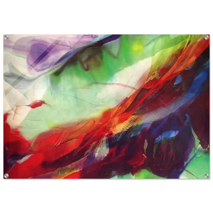 Phenomena Sun over the Hour Glass - 1966 - Paul Jenkins Acrylic Print - 70x100 cm / 28x40″ inches