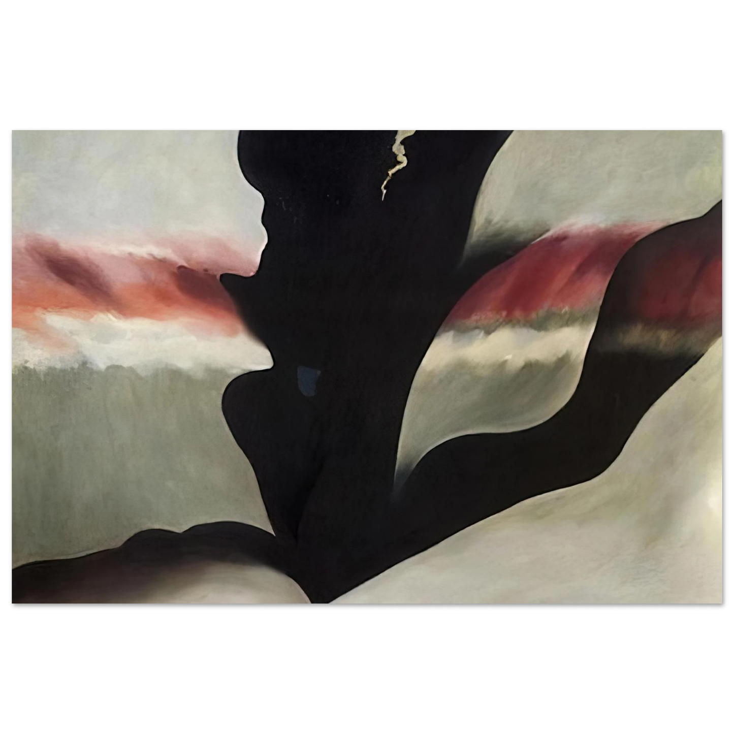 Georgia O'Keeffe - Black Place Green Fine Art Poster - 40x60 cm / 16x24 inches