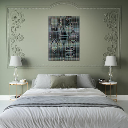 Biadan - 1959 - Victor Vasarely Brushed Aluminum Print - 70x100 cm / 28x40 inches | Victor Vasarely Aluminum Print | Victor Vasarely Prints