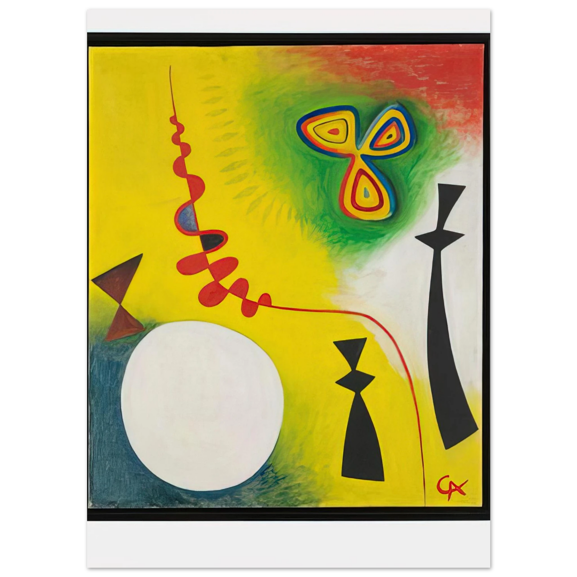 Alexander Calder - FETISHES 1944 Fine Art Poster - 75x100 cm / 30x40 inches