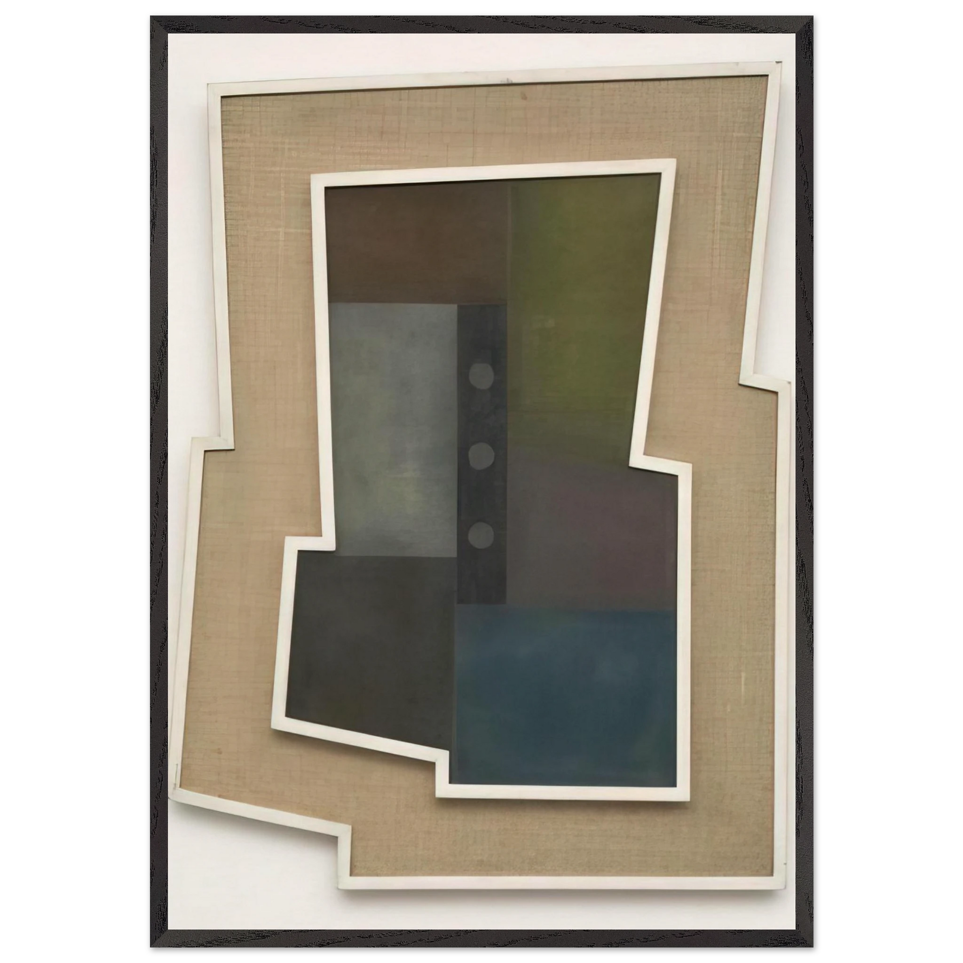 Peinture Madi - 1946 - Carmelo Arden Quin Framed Art Print – Black Wooden Frame - Default Title - -Framed Art Print