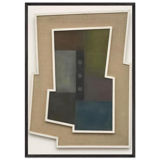 Peinture Madi - 1946 - Carmelo Arden Quin Framed Art Print – Black Wooden Frame - Default Title - -Framed Art Print