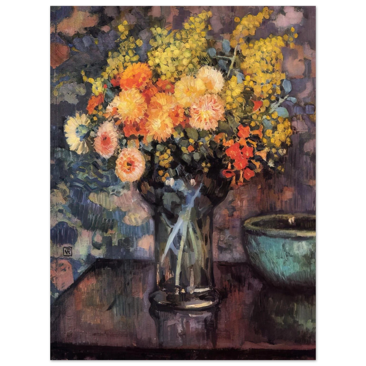 Theo van Rysselberghe - VASE OF FLOWERS  75x100 cm / 30x40inches Fine Art Poster