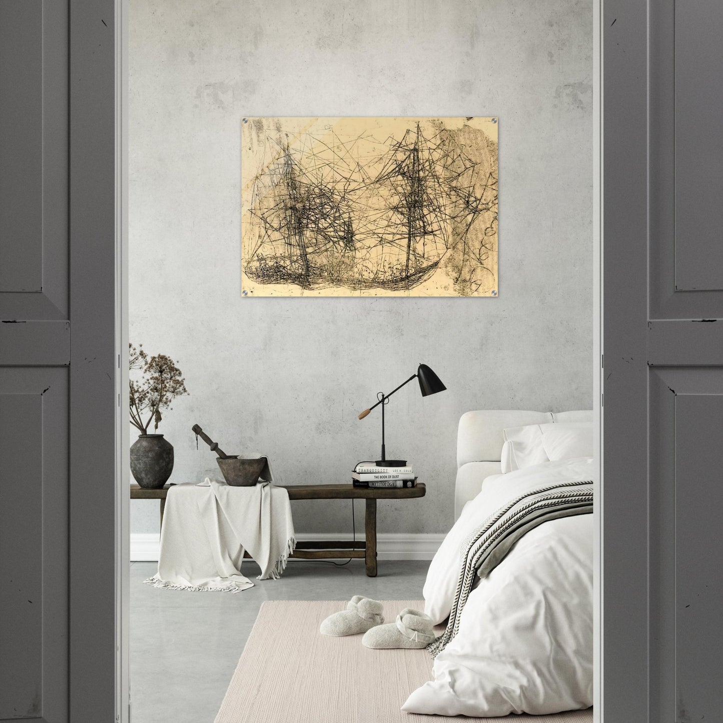 Barco - Art Informel - Wols Acrylic Print - 70x100 cm / 28x40″ inches | Wols Wall Art | Wols Prints