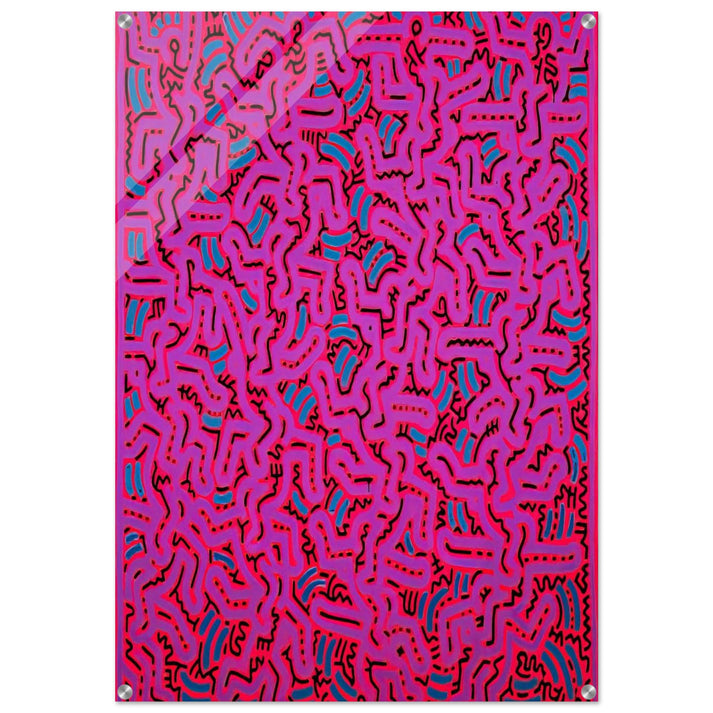 UNTITLED 1984 - Keith Haring Acrylic Print - 70x100 cm / 28x40″ inches