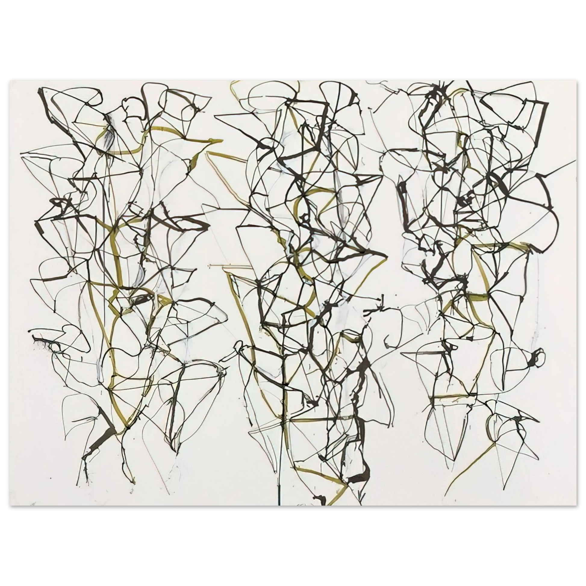 Brice Marden - Untitled with Green - 1989 Fine Art Poster - Default Title