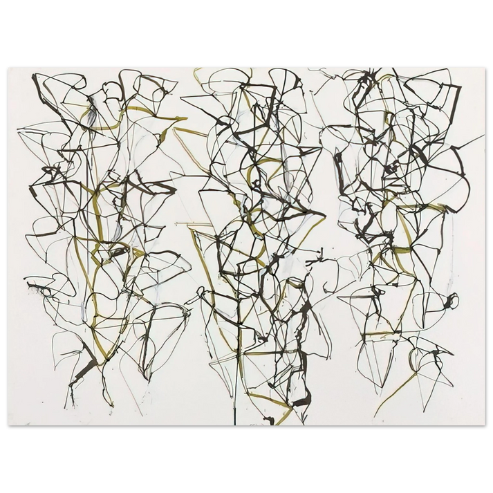 Brice Marden - Untitled with Green - 1989  75x100 cm / 30x40inches Fine Art Poster