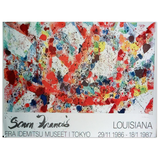 Sam Francis - Polar Red Fine Art Poster - Default Title