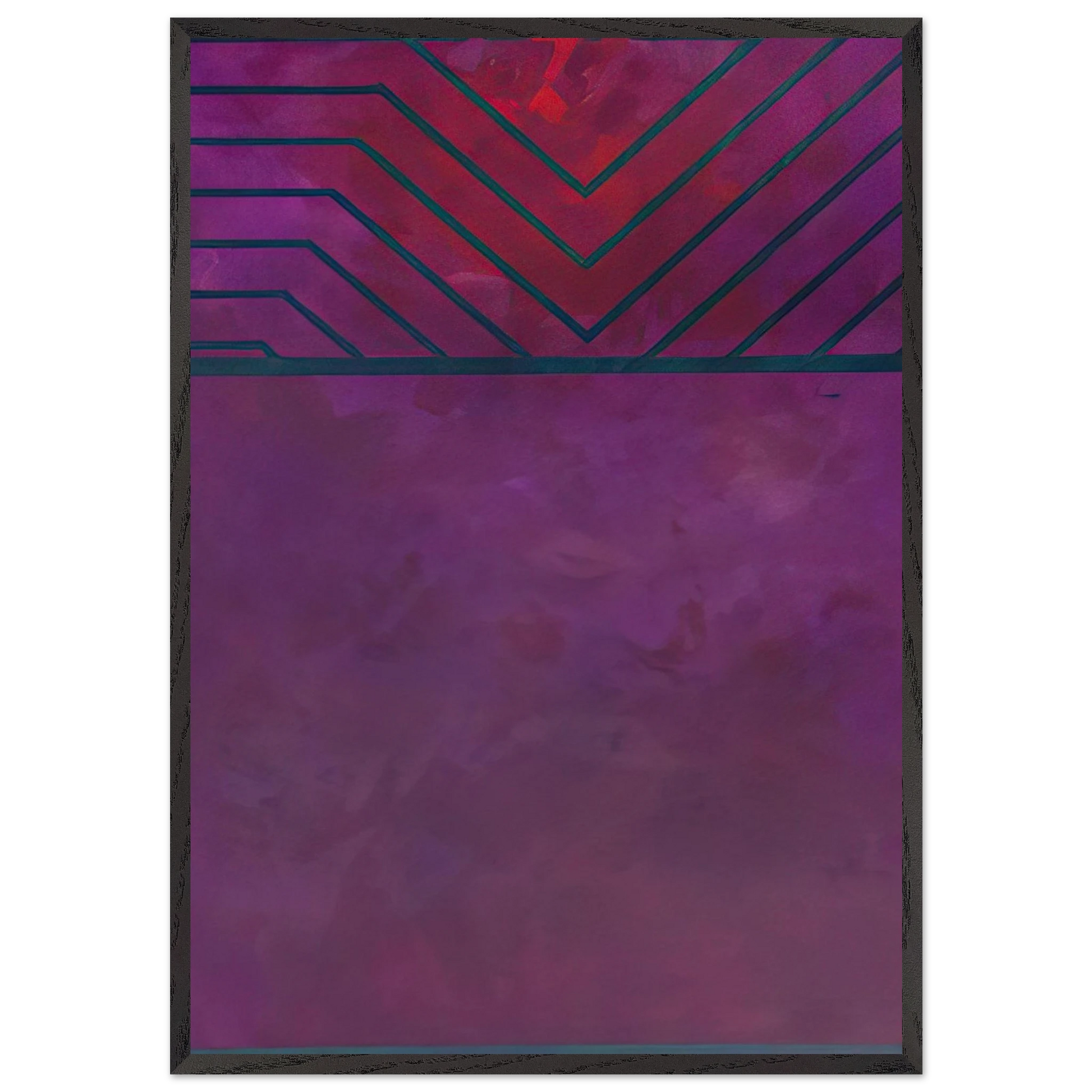 UNTITLED 1986 N1 - Luis Feito Framed Art Print – Black Wooden Frame - Default Title - -Framed Art Print