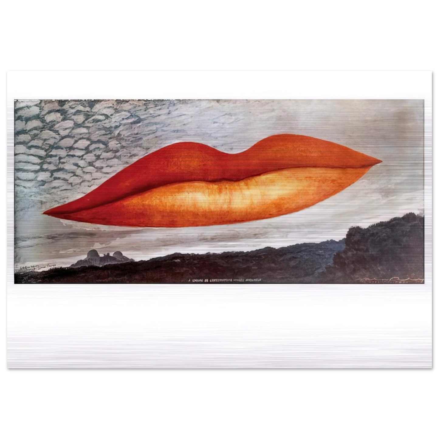 OBSERVATORY TIME THE LOVERS - Man Ray Brushed Aluminum Print - 70x100 cm / 28x40 inches | Man Ray Aluminum Print | Man Ray Prints