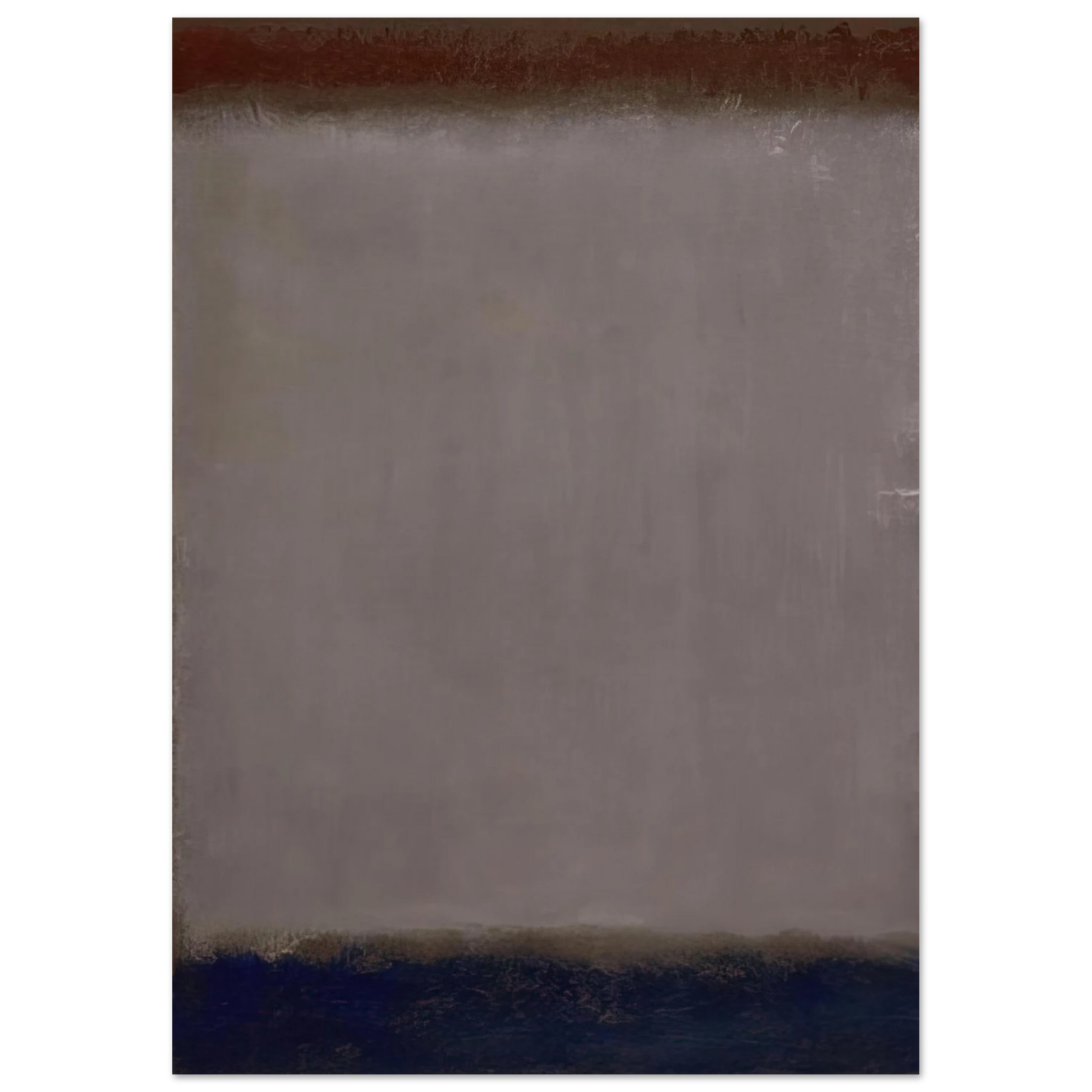 Mark Rothko - Lavender and Mulberry - 1959 Wall Art - 60x80 cm / 24x32 inches - Premium Wooden Framed Poster With Fine Art Paper - White frame