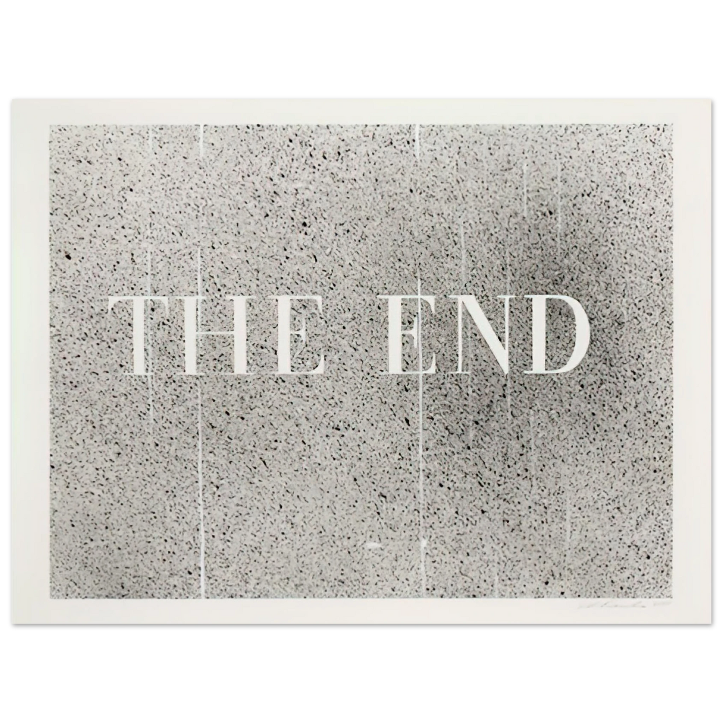 Edward Ruscha - THE END 60 2005 Fine Art Poster - Default Title