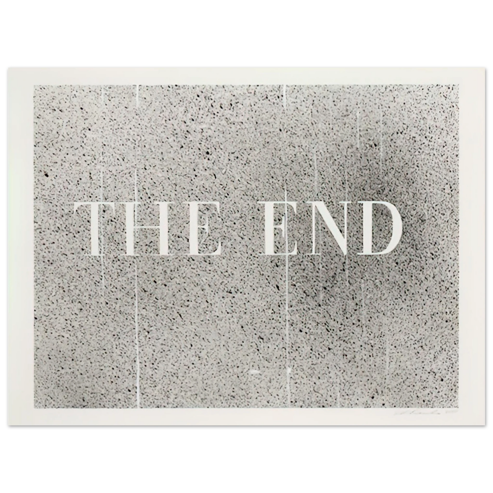 Edward Ruscha - THE END 60 2005 Fine Art Poster - Default Title