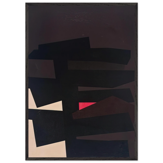 BB 8 - 1962 - Karl Benjamin Framed Art Print – Black Wooden Frame - Default Title - -Framed Art Print