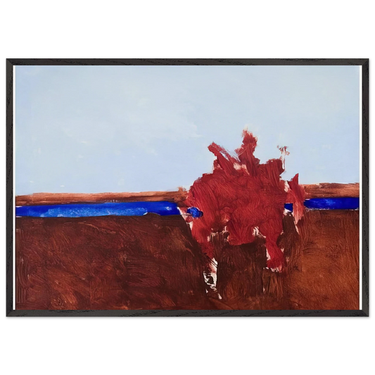 Untitled - 1963 N15 - Theodoros Stamos Framed Art Print – Black Wooden Frame - Default Title - -Framed Art Print