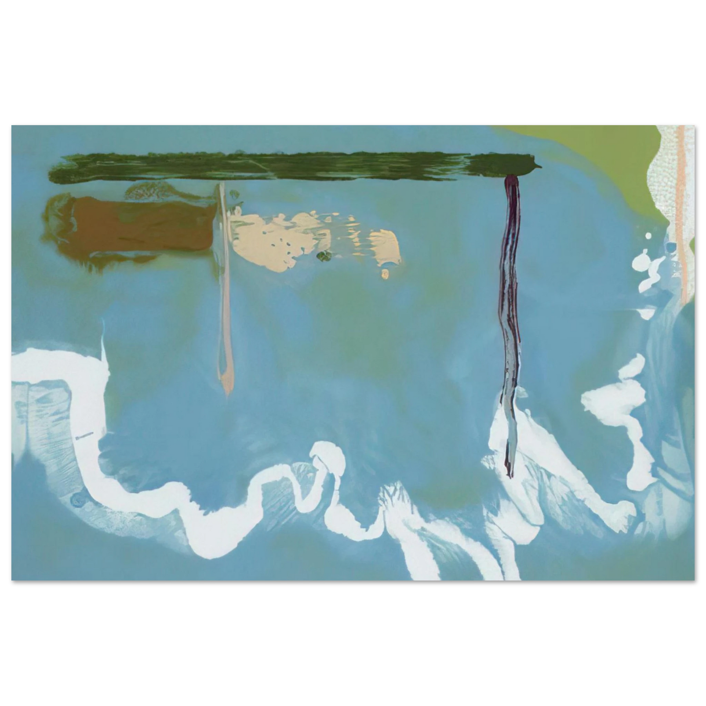 Helen Frankenthaler - Skywriting - 1997 Wall art - 40x50 cm / 16x20 inches - Fine Art Poster - -