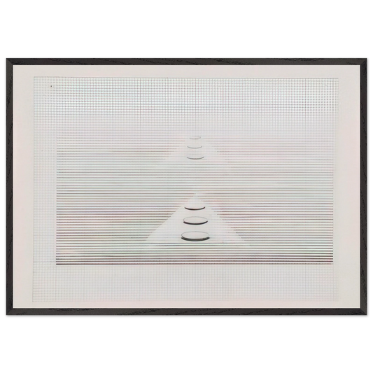 Untitled - 1980 N5 - Nasreen Mohamedi Framed Art Print – Black Wooden Frame - Default Title - -Framed Art Print