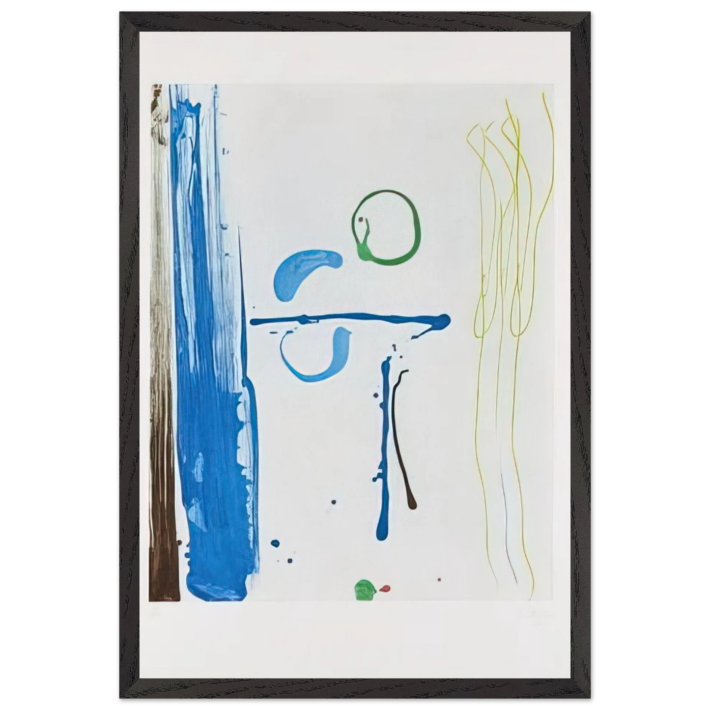 Helen Frankenthaler - Sunshine After Rain - 1987 Wall art - 13x18 cm / 5x7 inches - Premium Wooden Framed Poster With Fine Art Paper - Wood frame