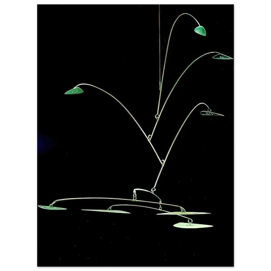 Alexander Calder - STAINLESS STEALER 1966 Fine Art Poster - 13x18 cm / 5x7 inches