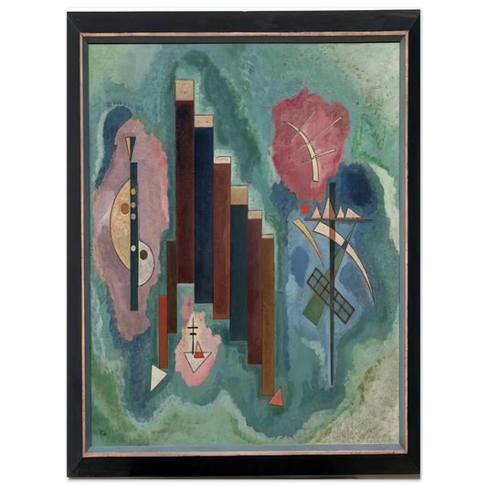 Wassily Kandinsky - DOWNWARDS 1929 Fine Art Poster - Default Title