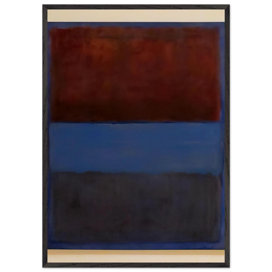 No61 Rust and Blue - 1953 - Mark Rothko Framed Art Print – Black Wooden Frame - Default Title - -Framed Art Print