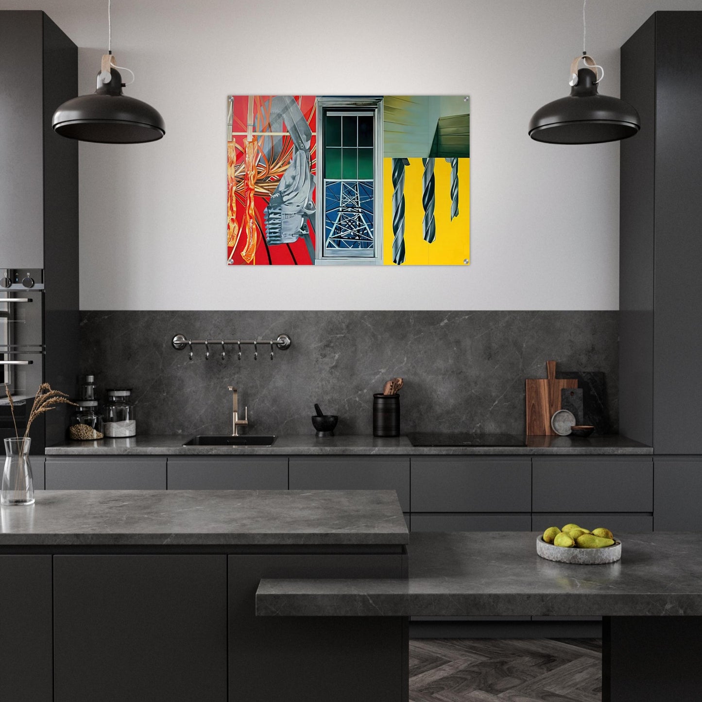 Industrial Cottage - James Rosenquist Acrylic Print - 70x100 cm / 28x40″ inches | James Rosenquist Wall Art | James Rosenquist Prints