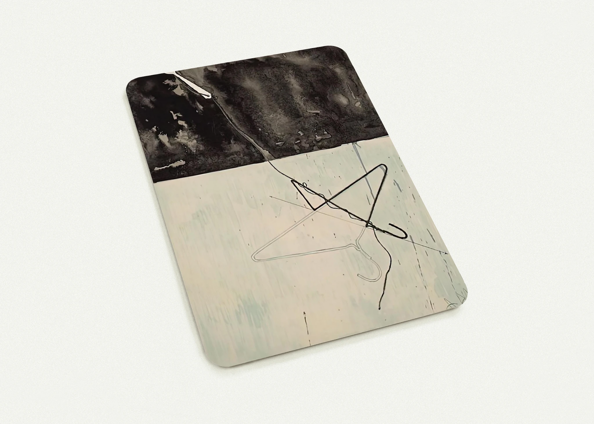 COAT HANGER AND SPOON FROM FRAGMENT ACCORDING TO WHAT 1971 By Jasper Johns Pack of 10 Post Cards | Jasper Johns Post Cards | A6 (10.5 x 14.8 cm) - 4.1 x 5.8 inches