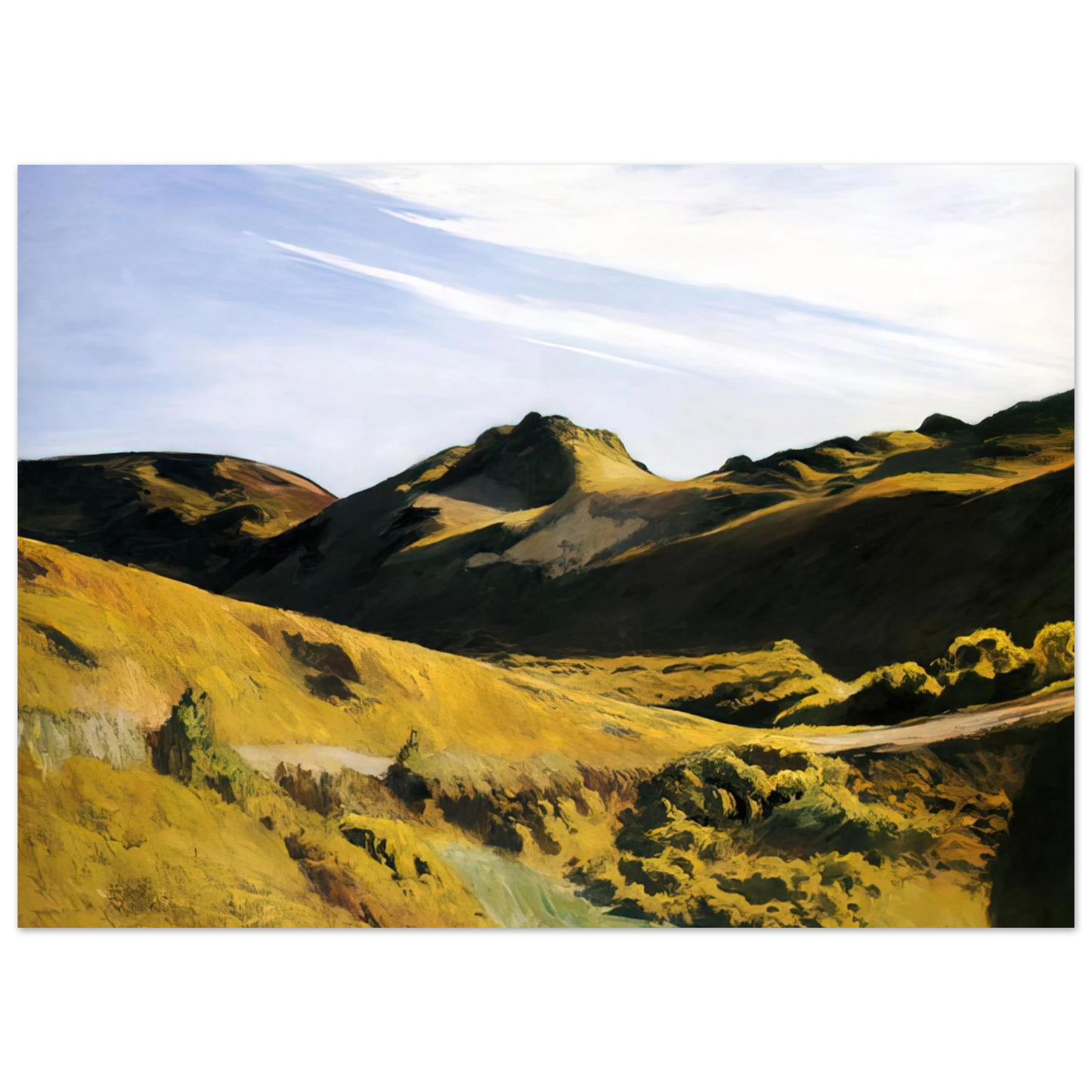 Edward Hopper - The Camel s Hump Fine Art Poster - 75x100 cm / 30x40 inches