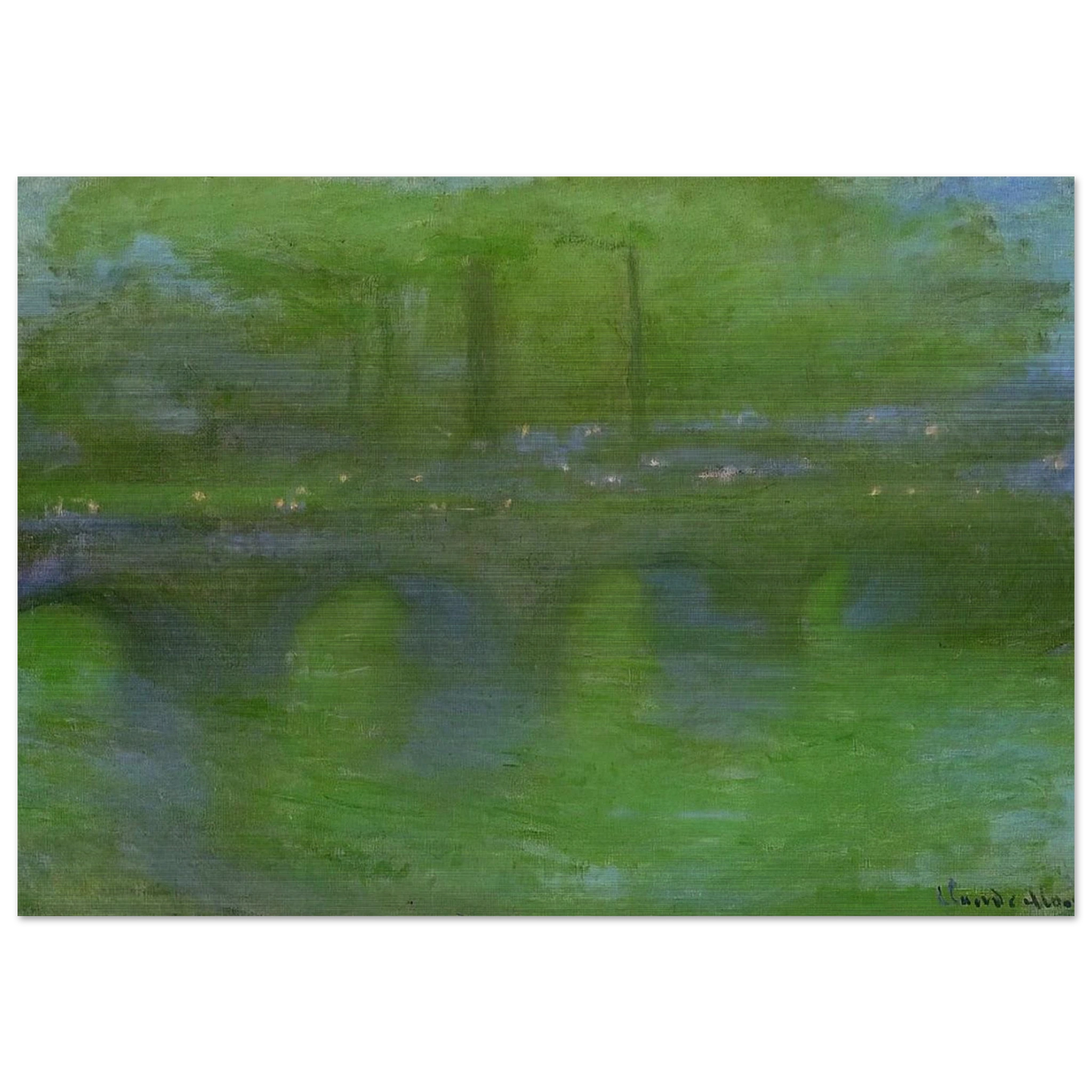 Waterloo Bridge, Dawn - claude monet Brushed Aluminum Print - 70x100 cm / 28x40 inches | claude monet Aluminum Print | claude monet Prints