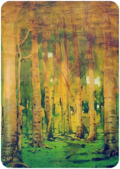 A Birch Grove. Spots of sunlight By Arkhyp Kuindzhi Pack of 10 Post Cards | Arkhyp Kuindzhi Post Cards | A6 (10.5 x 14.8 cm) - 4.1 x 5.8 inches