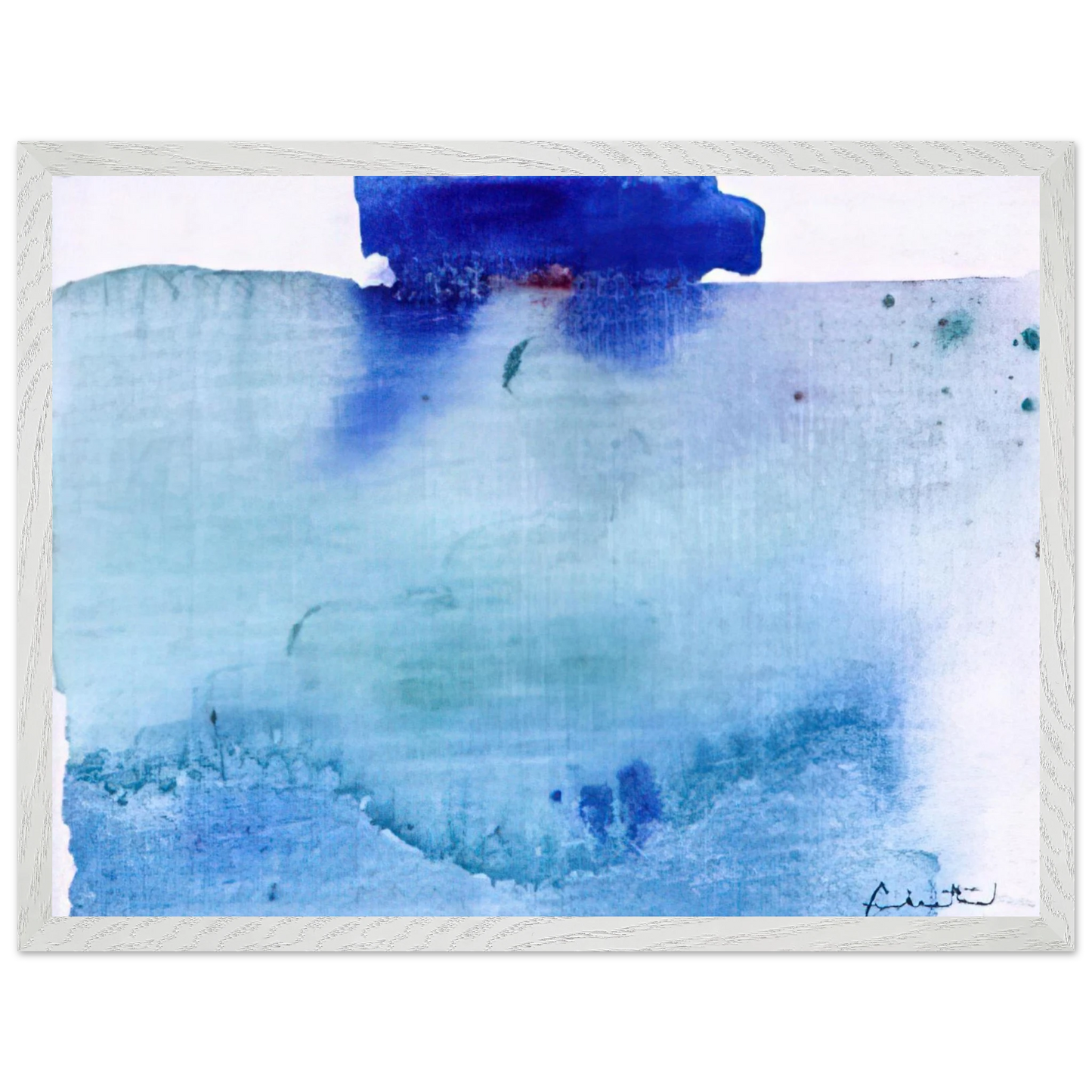 Helen Frankenthaler - Untitled - 1982 Wall art - 60x80 cm / 24x32 inches - Premium Wooden Framed Poster With Fine Art Paper - Black frame