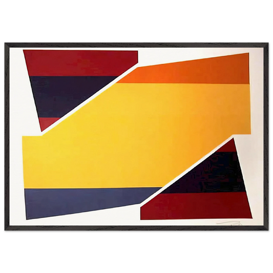 Rotation II - 1980 - Larry Zox Framed Art Print – Black Wooden Frame - Default Title - -Framed Art Print