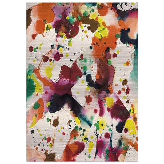 Untitled  SF72-027  - Sam Francis Brushed Aluminum Print - 70x100 cm / 28x40 inches | Sam Francis Aluminum Print | Sam Francis Prints