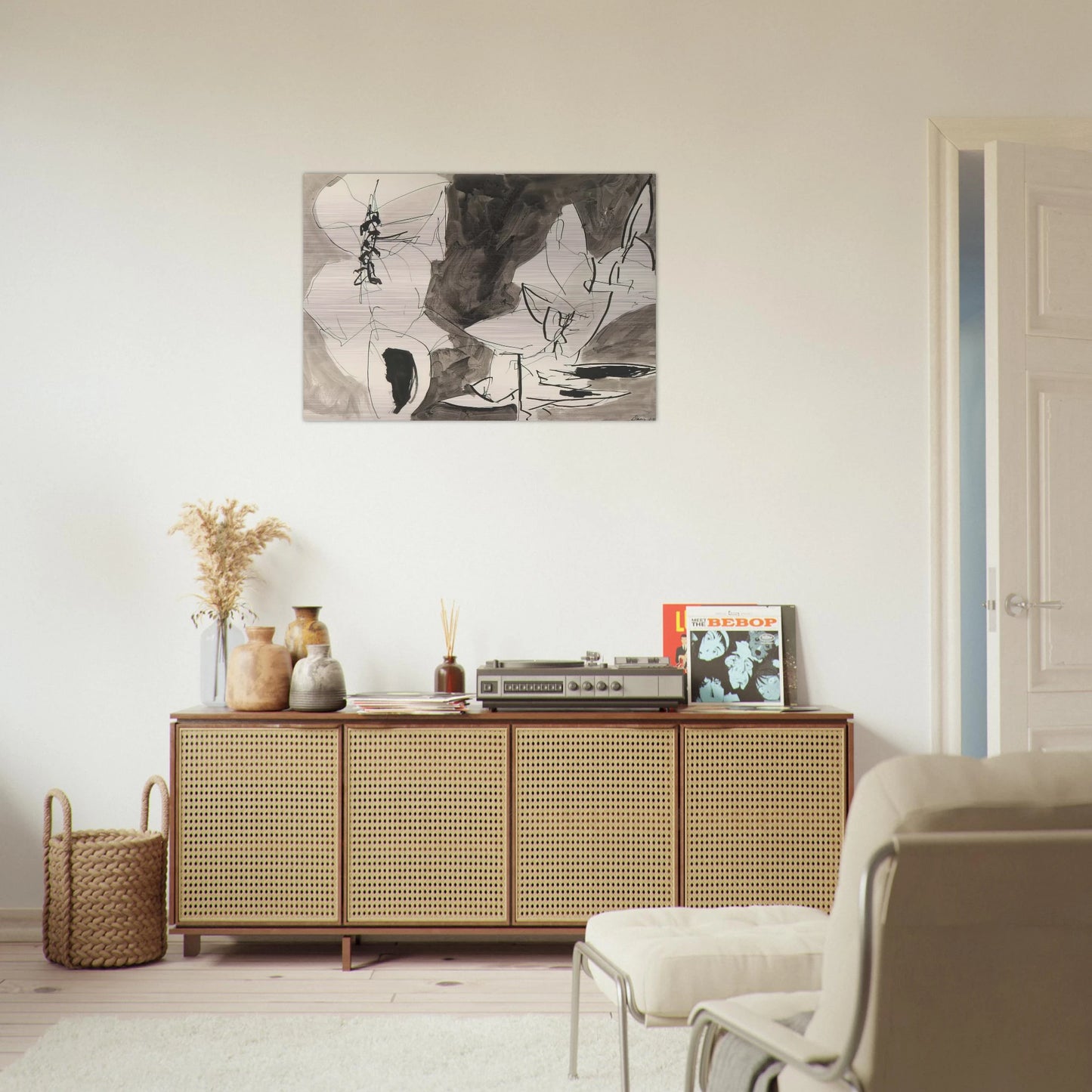 Leap Frog - 1952 - Gene Davis Brushed Aluminum Print - 70x100 cm / 28x40 inches | Gene Davis Aluminum Print | Gene Davis Prints