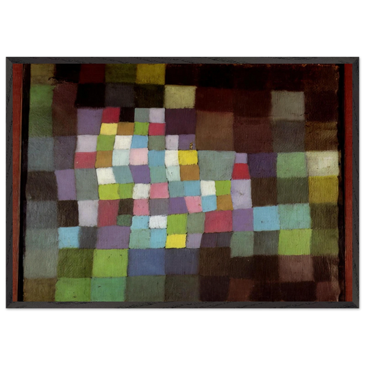 ABSTRACTION WITH REFERENCE TO A FLOWERING TREE 1925 - Paul Klee Framed Art Print – Black Wooden Frame - Default Title - -Framed Art Print