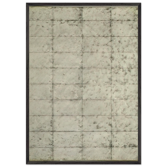 Untitled Black and Cream Grid - 1964 - Brice Marden Framed Art Print – Black Wooden Frame - Default Title - -Framed Art Print