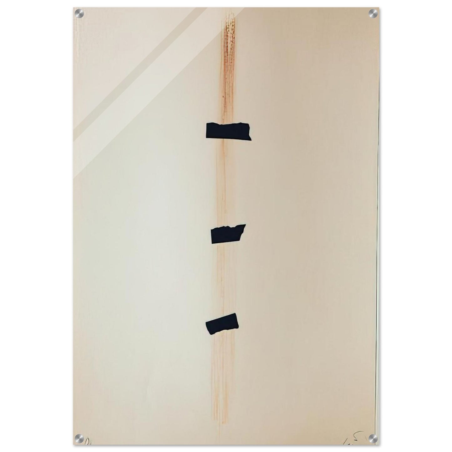 LES TROIS NOIRS 1976 - Antoni Tapies Acrylic Print - 70x100 cm / 28x40″ inches | Antoni Tapies Wall Art | Antoni Tapies Prints