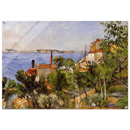 Landscape. Study after Nature - Paul Cézanne Acrylic Print - 70x100 cm / 28x40″ inches