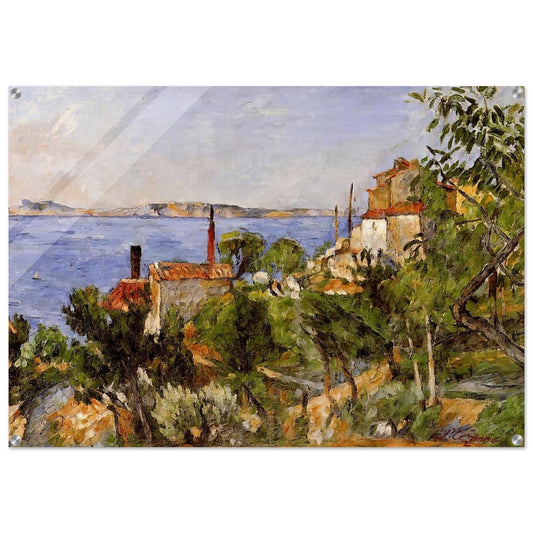 Landscape. Study after Nature - Paul Cézanne Acrylic Print - 70x100 cm / 28x40″ inches