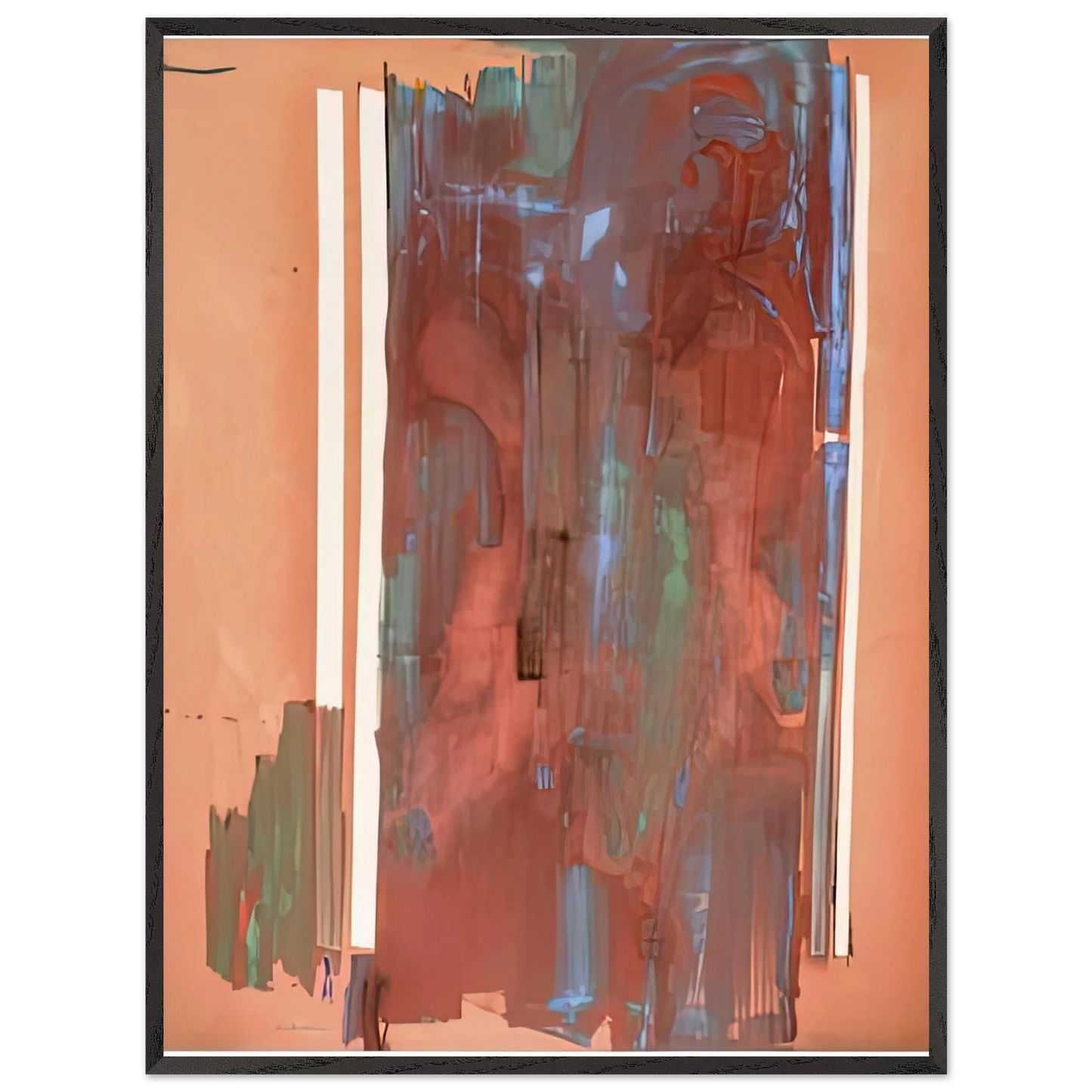 Helen Frankenthaler - Plexus, 1976- Wall Art - 21x29.7 cm / 8x12" - Premium Wooden Framed Poster With Fine Art Paper - White frame