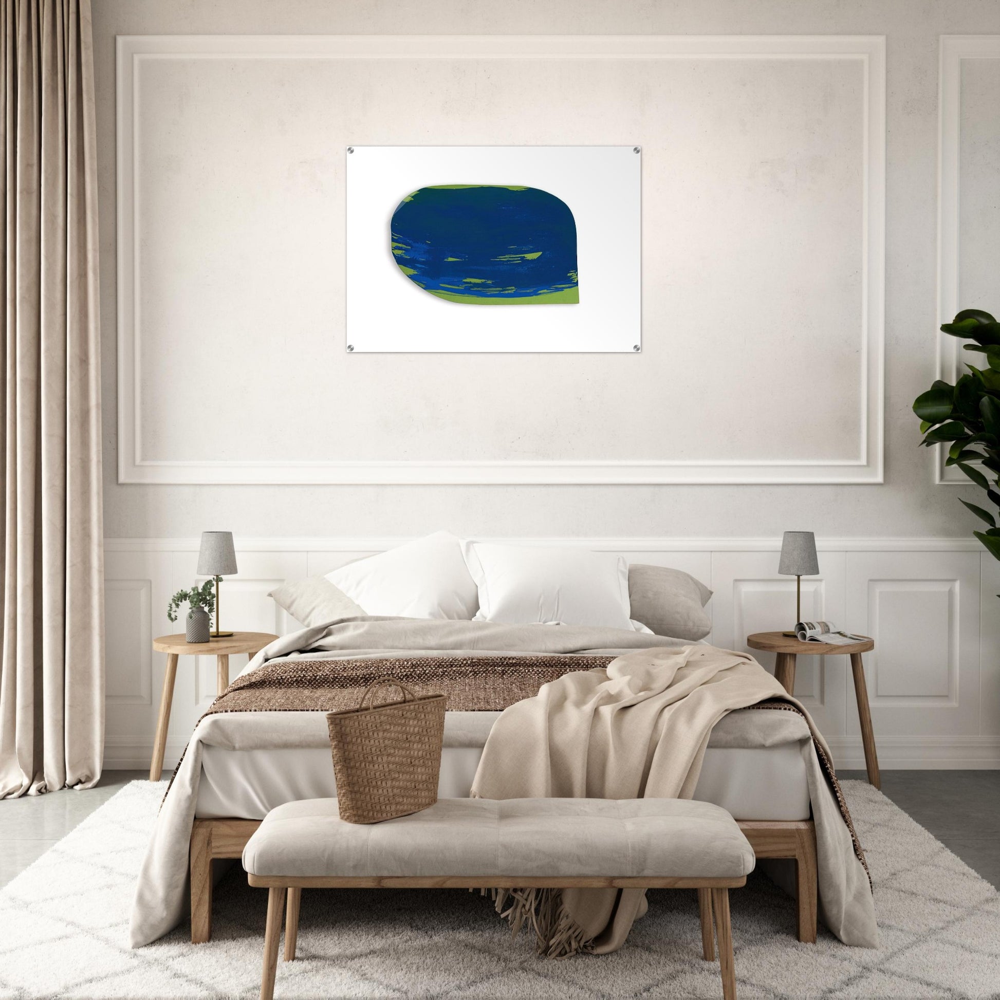 BLAU AUF GR N 1965 - BLINKY PALERMO Acrylic Print - 70x100 cm / 28x40″ inches | BLINKY PALERMO Wall Art | BLINKY PALERMO Prints