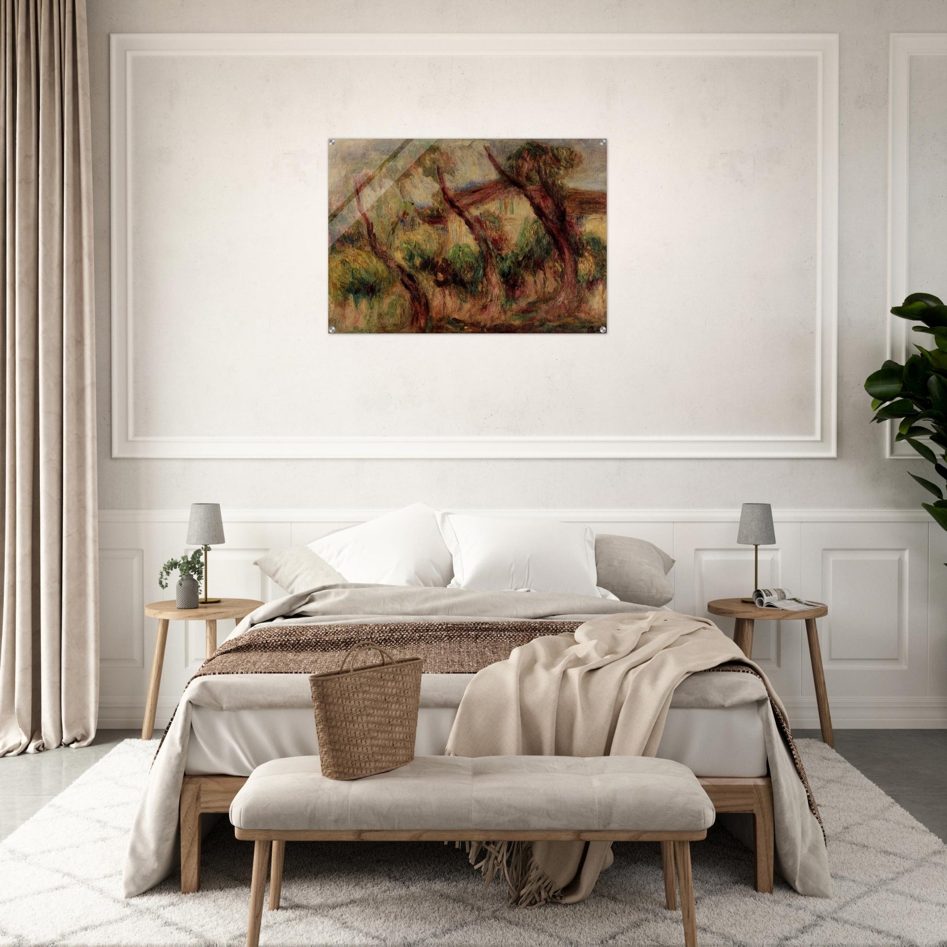 In the Garden of Collettes at Cagnes - Pierre-Auguste Renoir Acrylic Print - 70x100 cm / 28x40″ inches