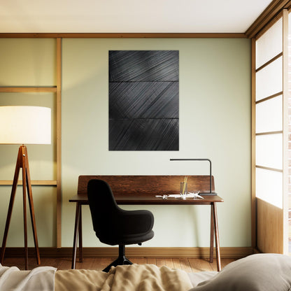 Peinture 18 Mars 2010 - 2010 - Pierre Soulages Brushed Aluminum Print - 70x100 cm / 28x40 inches | Pierre Soulages Aluminum Print | Pierre Soulages Prints