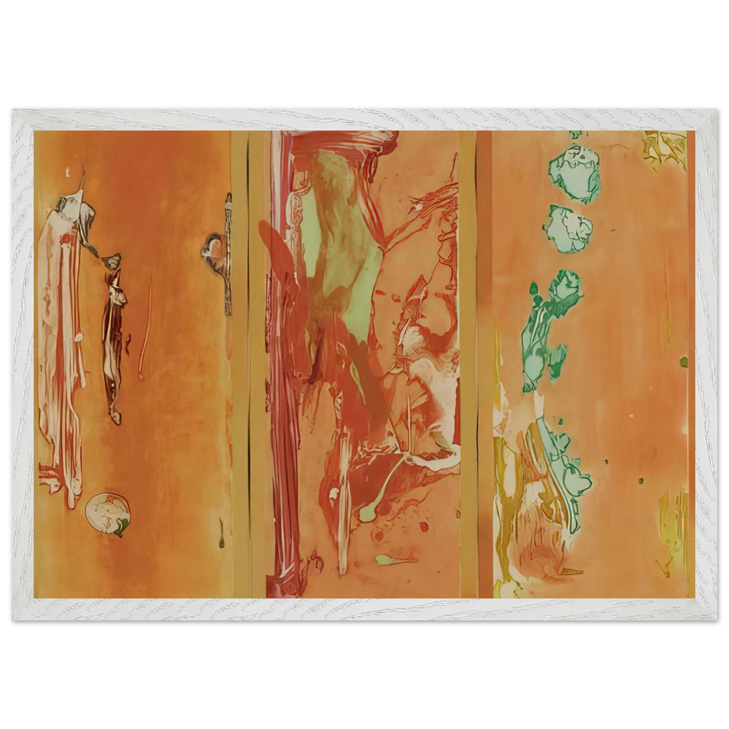Helen Frankenthaler - Gateway - 1988 Wall art - 15x20 cm / 6x8 inches - Premium Wooden Framed Poster With Fine Art Paper - Wood frame