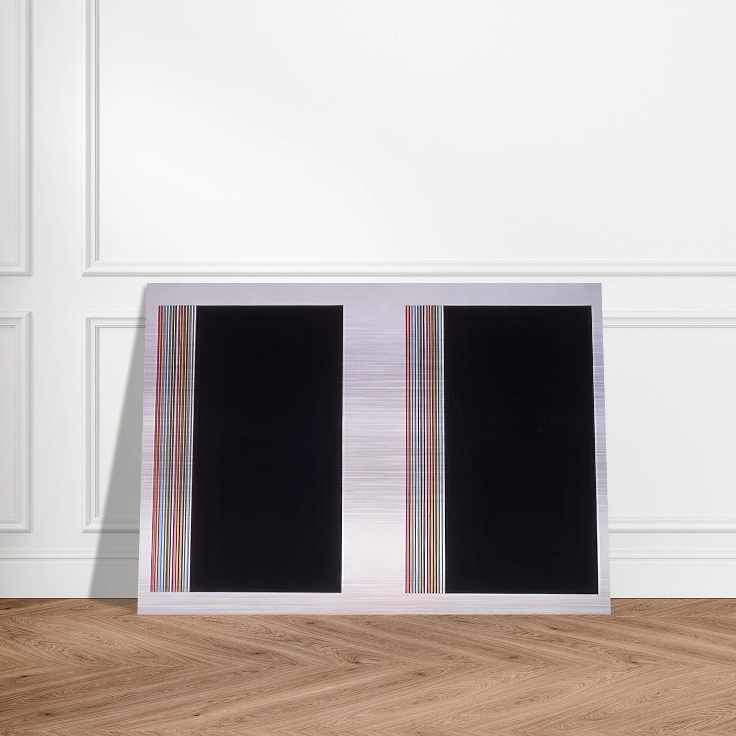 Looking Glass - Color Field Painting - Gene Davis Brushed Aluminum Print - 70x100 cm / 28x40 inches | Gene Davis Aluminum Print | Gene Davis Prints